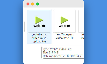 Change Video File Name Before Upload