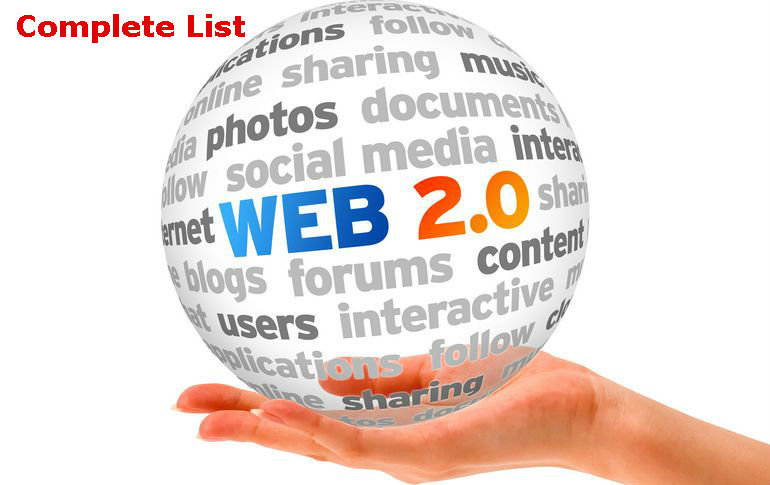 Web 2.0 sites list for SEO