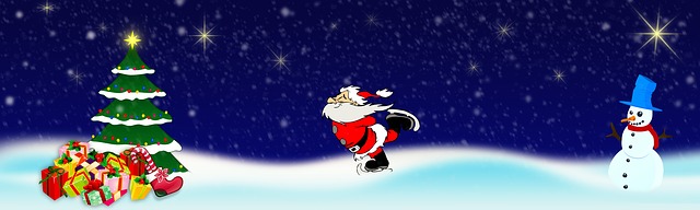 Santa Claus Images with Christmas Tree