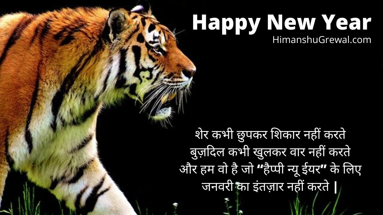 Beautiful Happy New Year Images with Quotes in Hindi