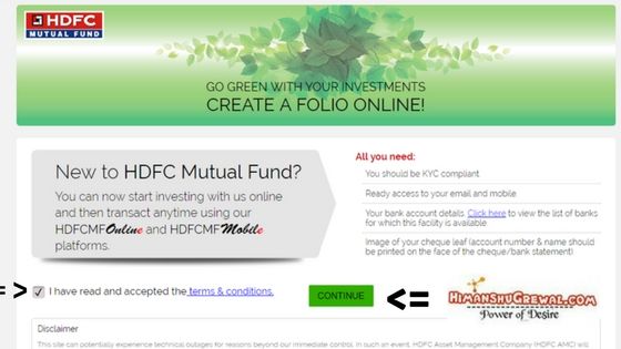 New HDFC Mutual Fund Apply Online