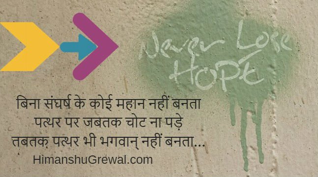 Hindi Motivational Thoughts For Success in Hindi 