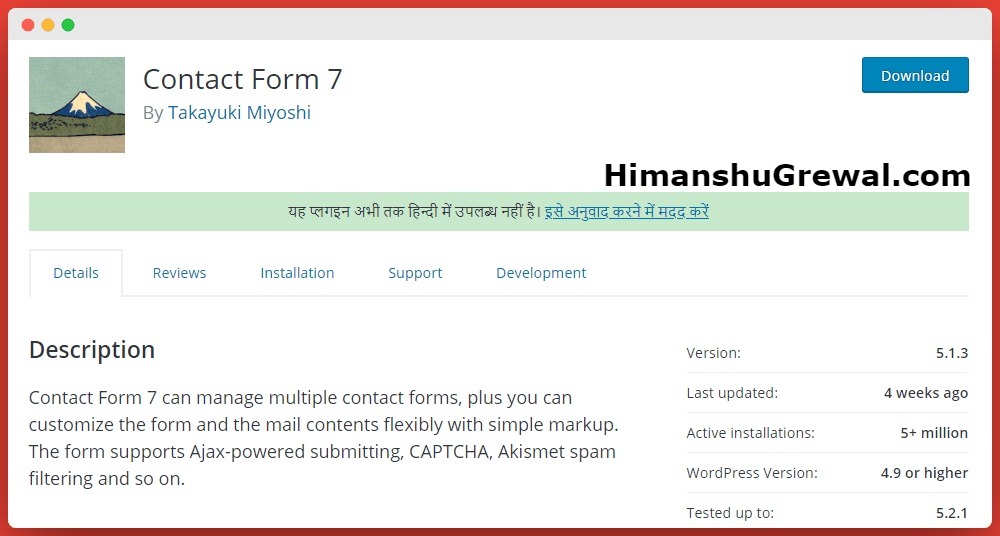 Contact Form 7 WordPress Plugin