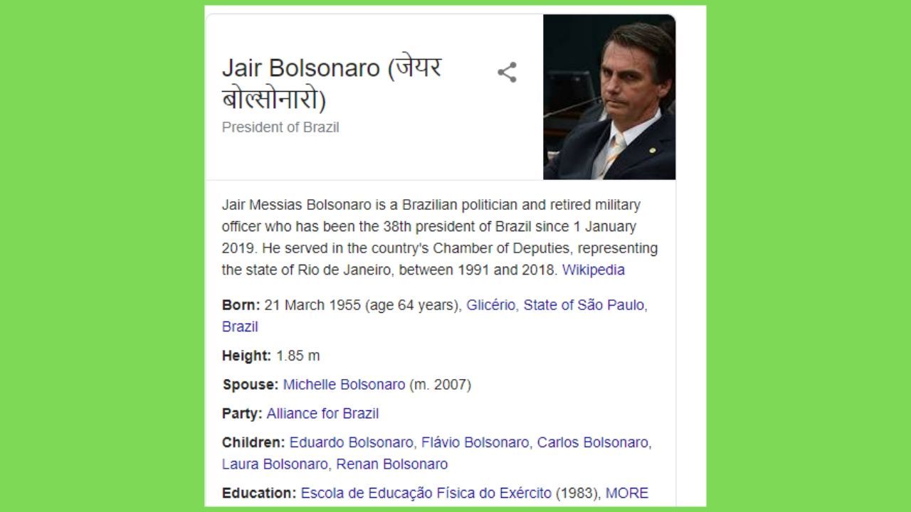Jair Bolsonaro Interesting Facts