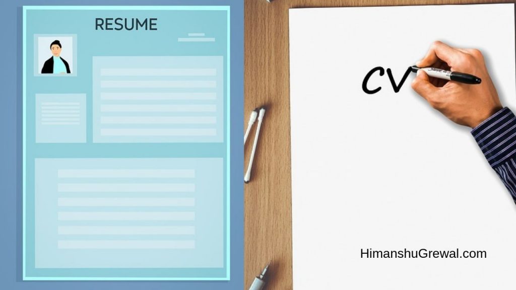 difference-between-cv-and-resume-in-hindi